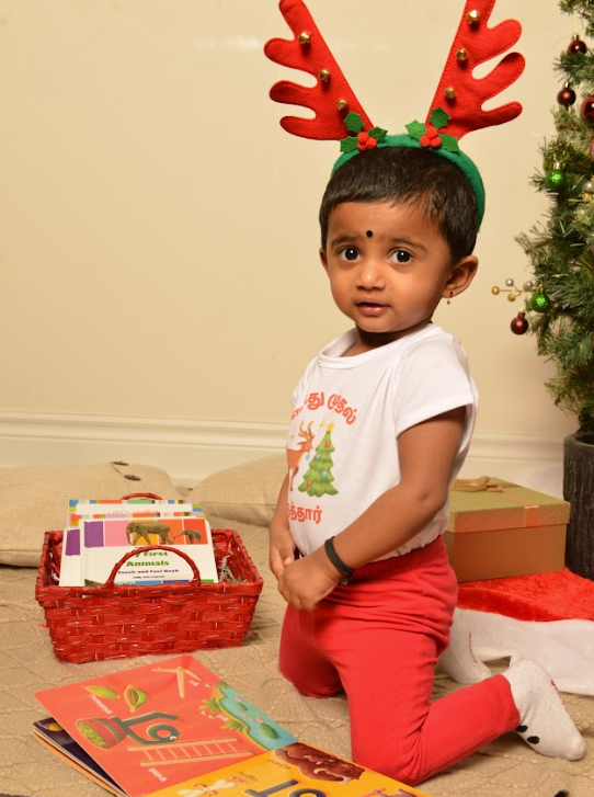 "My First Christmas" Tamil Baby Onesie